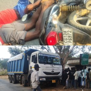 लैलूंगा थाना क्षेत्र के ग्राम बीरसिंघा में शनिवार को एक दर्दनाक सड़क हादसे में तेज रफ्तार हाइवा वाहन की चपेट में आने से मोटरसाइकिल सवार दो युवकों की मौके पर ही मौत हुई।